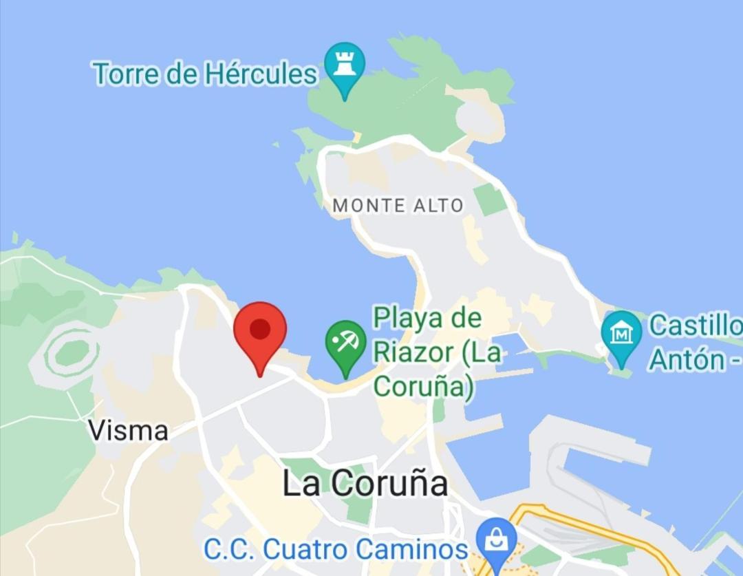 شقة Apartamento Costa Riazor Coruna آكورونيا المظهر الخارجي الصورة