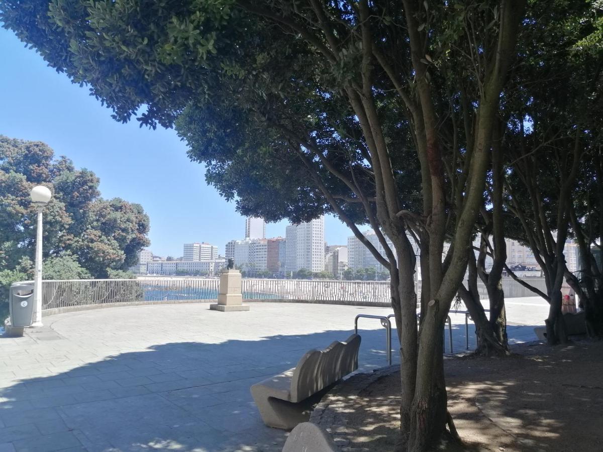 شقة Apartamento Costa Riazor Coruna آكورونيا المظهر الخارجي الصورة